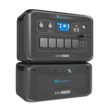 Load image into Gallery viewer, BLUETTI Expandable Power Station AC300 and B300 External Battery Module, 3072Wh LiFePO4 Battery Backup w/ 6 3000W AC Outlets(6000W Peak), Solar Generator For Home Backup, Vanlife, Emergency
