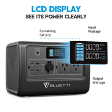 Load image into Gallery viewer, BLUETTI EB70 Portable Power Station 800W 716Wh LiFePo4 Battery with AU plug for Camping Outdoor Home Off-grid Black
