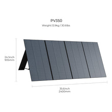 Load image into Gallery viewer, BLUETTI PV350 350W Solar Panel for AC200P/AC200MAX/AC300/EP500 Solar Generator Portable Power Station, Foldable Solar Power Backup, Off-Grid Supplies for Outdoor Camping, Power Failure, Road Trip
