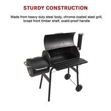 Load image into Gallery viewer, BBQ Smoker Charcoal Grill Roaster Portable Outdoor Camping Barbecue 2in1
