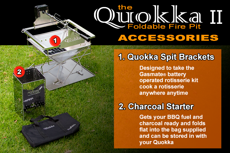 Quokka II folding Camping Fire pit/BBQ - MEDIUM