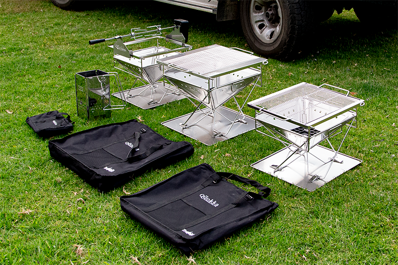 Quokka II folding Camping Fire pit/BBQ - LARGE